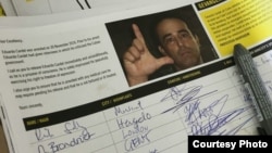 AI colecta firma a favor de la libertad de Eduardo Cardet