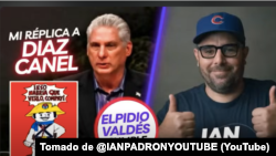 Padrón llamó "dictador" a Díaz-Canel en su podcast Derecho a Réplica y denunció el uso del personaje creado por su padre como propaganda.