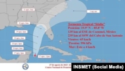 Parte del Instituto de Meteorología de la República de Cuba.