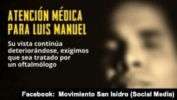 Movimiento San Isidro exige al régimen cubano que provea de atención médica a Luis Manuel Otero Alcántara.