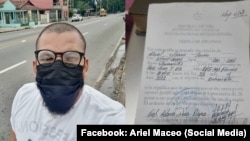 El escritor y fotógrafo Ariel Maceo fue citado por la Seguridad del Estado. 