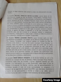 Petición fiscal contra Jonathan Torres Farrat. (Cortesía de la familia)