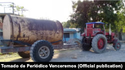 Más de 9 mil personas en Manuel Tames reciben agua potable por carros cisternas en ciclos de distribución de 20 días.