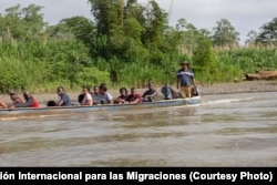 "Las personas que se embarcan en esta ruta están expuestas a los peligros de la selva, del clima y del terreno, además de los traficantes de personas y el crimen organizado". (Foto: OIM)