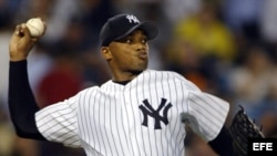 El Duque, con los Yankees de Nueva York. Archivo.