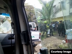 Operativo de la Policía de Apartadó, en el Departamento colombiano de Antioquia.