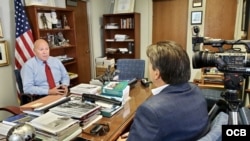 El juez federal, Alberto Milián, y el periodista, Ricardo Quintana.