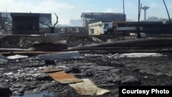 Imagen de los efectos del siniestro en el área de viviendas cercanas a la Base de Supertanqueros de Matanzas