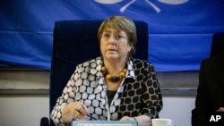 La Alta Comisionada de Derechos Humanos de ONU, Michelle Bachelet, en una imagen de archivo. (AP/Sophie Garcia)