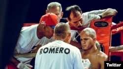 Jorge de Jesús Romero, pugilista cubano (Foto de Twitter).