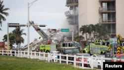 Edificio colapsado en Miami.