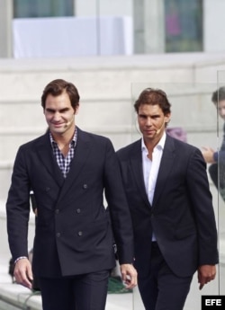 (i-e) Federer y Nadal.