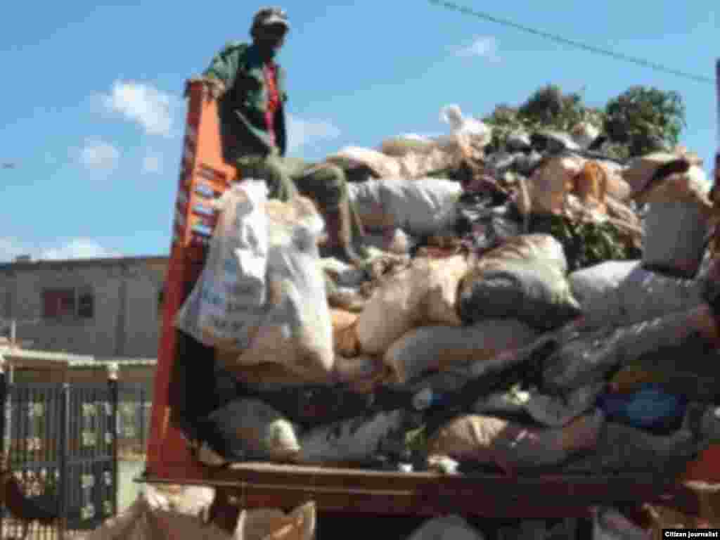 Dagoberto Pino RECOGIDA DE DESECHOS EN GUIRA DE MELENA FOTO Jorge Bello