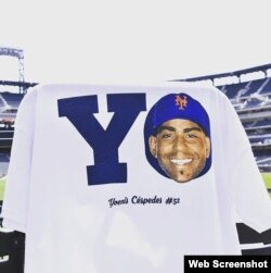 Camiseta de Yoenis Céspedes.