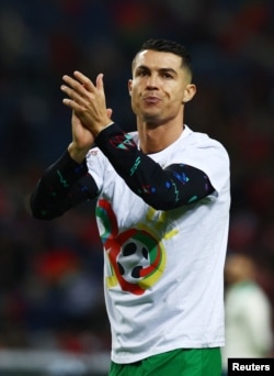 El portugués Cristiano Ronaldo durante el partido Portugal-Polonia de la Liga de Naciones, Fase de Grupo en Oporto, Portugal, el 15 de noviembre de 2024 REUTERS/Pedro Nunes