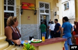 Una cafetería privada en La Habana.