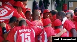 Equipo nacional de béisbol de Cuba.