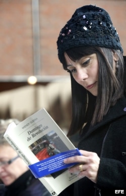 Wendy Guerra, en la presentación de su libro "Domingo de Revolución", en el IX Festival Internacional de las Letras de Bilbao Gutunzuria.