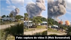 Explosión en unidad militar de Holguín
Foto: Captura de video X (Web screenshot)