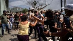 Imagen de archivo de las protestas antigubernamentales del 11J en Cuba