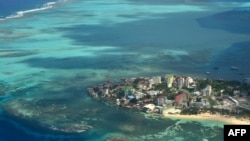 Vista aérea de la isla de San Andrés