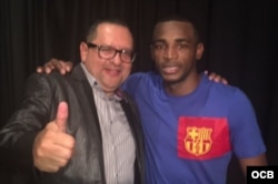 (i-e) Edemio Navas y Erislandy Lara.