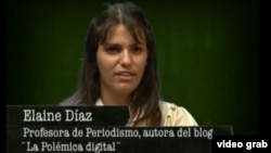 Elaine Díaz, la autora de La polémica digital.