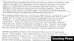 Escalada: Kissinger recomendó medidas militares graduales contra Castro, incluyendo un bloqueo naval y minado de puertos.