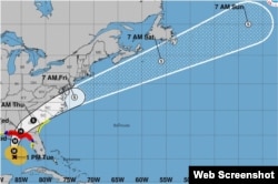 Pronóstico de trayectoria de Michael. (NHC)