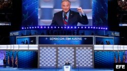 Tim Kaine, en el tercer día de la Convención Nacional Demócrata 2016 