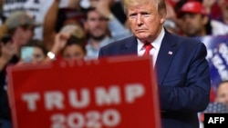 Trump en el Amway Center en Orlando, Florida.