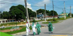 Personal de la salud en Guane. Tomado de Telepinar.