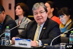 Carlos Holmes Trujillo, canciller de Colombia, en una foto de junio de este año.