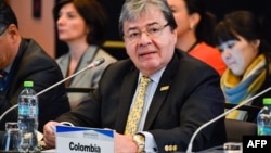 Carlos Holmes Trujillo, canciller de Colombia, en una foto de junio de este año.