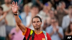  Rafael Nadal en el estadio Roland Garros, en los Juegos Olímpicos de Verano 2024, el 31 de julio de 2024, en París, Francia. (AP Photo/Manu Fernandez, archivo)