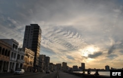 Vista del malecón habanero.