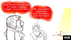 Garrincha's cartoon about new ballet honoring Vilma Espin