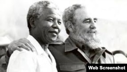 Fidel Castro y Nelson Mandela