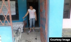 Vivienda de Arianna López Roque agredida