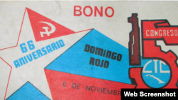 Un bono de domingo rojo era el premio por trabajar sin pago el día libre.