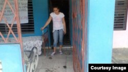 Vivienda de Arianna López Roque agredida