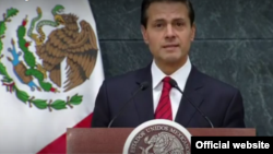 El presidente de México, Enrique Peña Nieto habla a la nación este miércoles