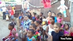 Reporta Cuba UNPACU celebra con niños de un barrio en Palma Soriano