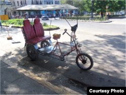 Bici taxi Habana / Foto Mario Hechavarría Driggs