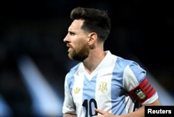 Leonel Messi en el partido Argentina vs Perú - Estadio Mas Monumental, Buenos Aires, Argentina - 19/11/ 2024 (REUTERS/Rodrigo Valle)