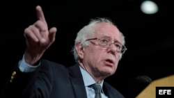 El senador independiente y aspirante a la candidatura presidencial demócrata Bernie Sanders. Archivo.