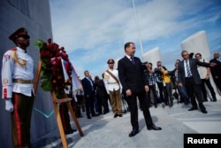 Dmitry Medvedev en la Plaza de la Revolución el 3 de octubre de 2019. REUTERS/Alexandre Meneghini