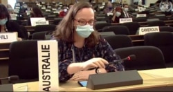 La representante de Australia fue la única que pidió aceptar la intervención de Ruiz Urquiola.