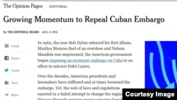 Editorial de "The New York Times" del 3 de agosto.