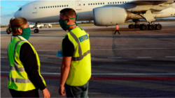 La llegada del vuelo de Air Canada el viernes a Cayo Coco, en una foto que el diario Invasor atribuye a la Agencia Cubana de Noticias (ACN).